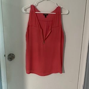 Zip front tank top